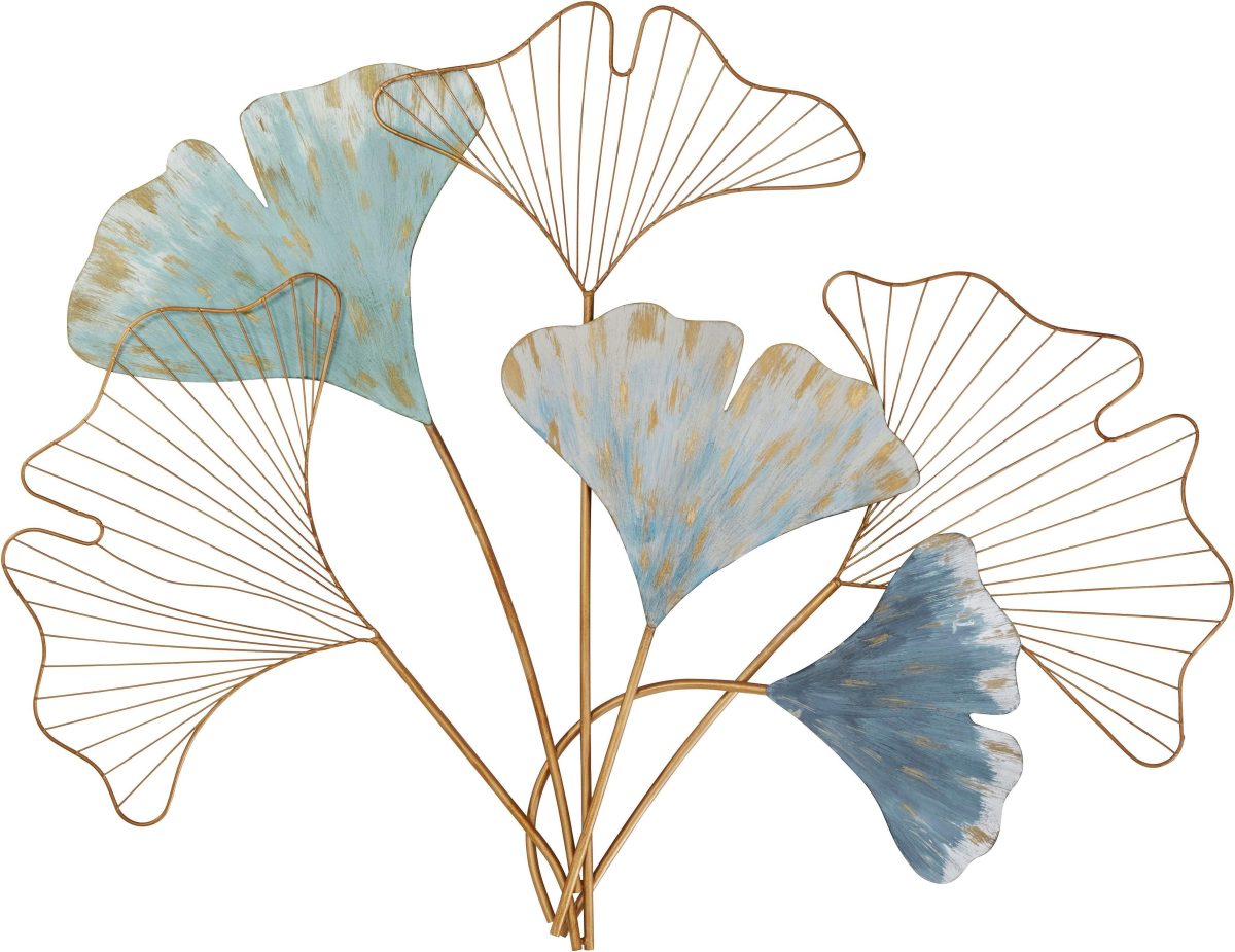 HOFMANN LIVING AND MORE Sierobject voor aan de wand Gingko Wanddecoratie, van metaal