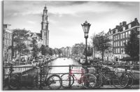 Reinders! Artprint op hout Amsterdam Canal (1 stuk)