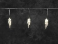 Konstsmide Lichtgordijn IJspegels met warmwitte diodes, kabellengte ca. 4 meter