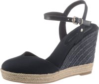 Tommy hilfiger Sandaaltjes BASIC CLOSED TOE HIGH WEDGE met beklede sleehak