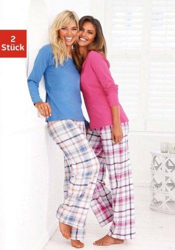 Arizona Pyjama met broek met ruitdessin (Set van 2)