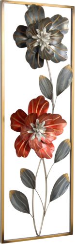 HOFMANN LIVING AND MORE Sierobject voor aan de wand Wanddecoratie van metaal, motief bloemen
