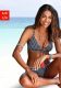 s.Oliver gestreepte triangel bikinitop zwart/wit