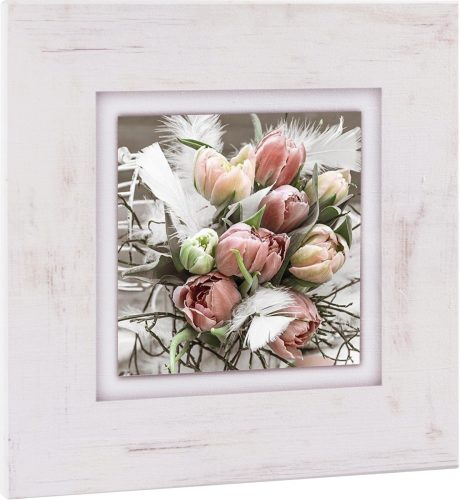 Home affaire Artprint op hout Tulpenbos 40/40 cm