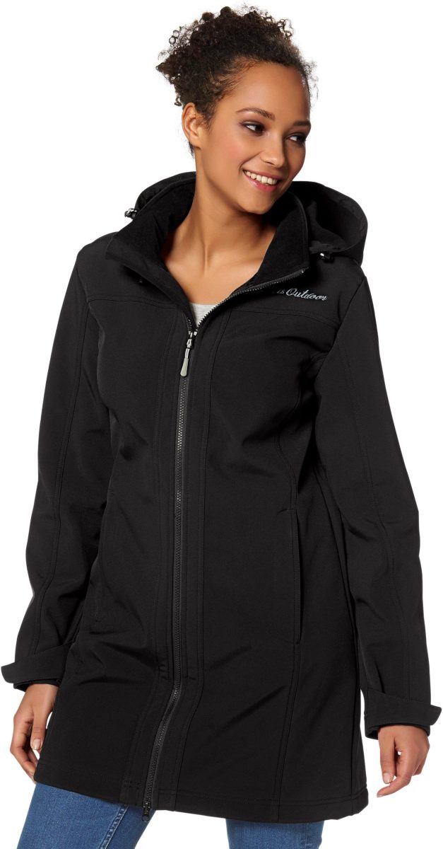 H.I.S Softshell-parka Van duurzaam gerecycled polyester