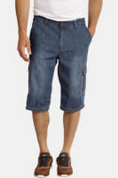 Jan Vanderstorm loose fit cargo short ERNEST Plus Size blauw
