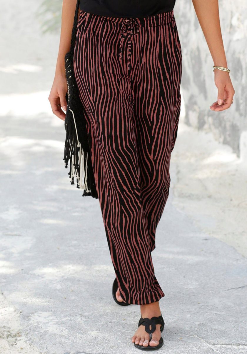 Lascana Strandbroek met zebraprint