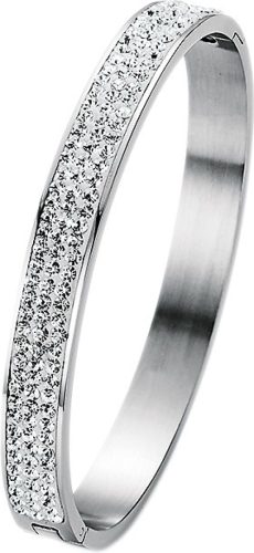 Firetti Armband Ovaal, opklapbaar met kristallen
