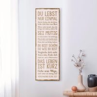 Reinders! Artprint op hout Decoratief paneel 30x90 Het leven