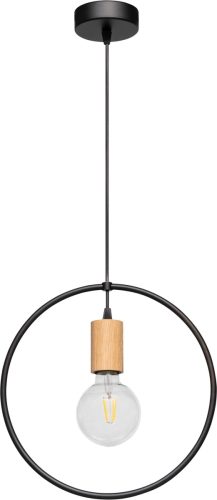 SPOT Light Hanglamp CARSTEN WOOD Hanglamp, moderne lamp van metaal en eikenhout, bijpassende LM E27/exclusief, Made in Europe