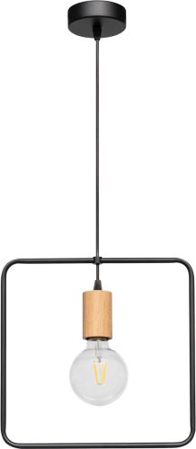 BRITOP LIGHTING Hanglamp CARSTEN WOOD Hanglamp, moderne lamp van metaal en eikenhout, bijpassende LM E27/exclusief, Made in Europe