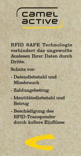 Camel active Portemonnee ATLANDA van leer met rfid, in breedteformaat