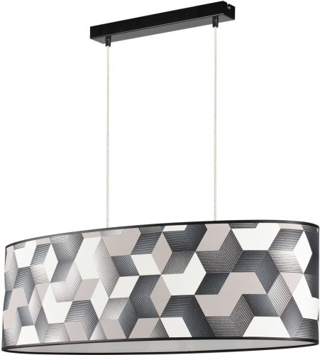 BRITOP LIGHTING Hanglamp ESPACIO Hanglamp, lampenkap van gelamineerd behang, plafondrozet van metaal, in te korten, bijpassende LM E27 / exclusief, Made in Europe