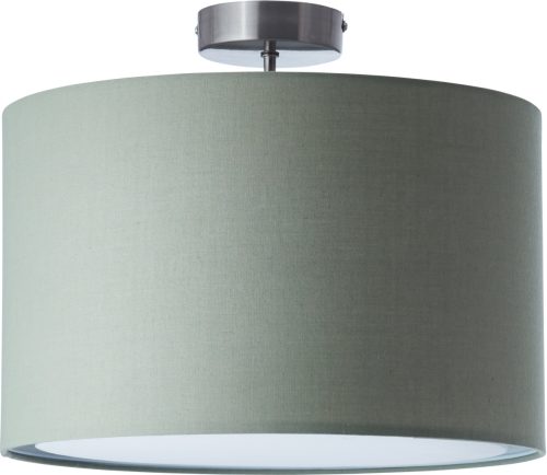 Lüttenhütt Plafondlamp Lüchte Plafondlamp met stoffen kap grijs / groen, ø 40 cm, hoogte 32 cm