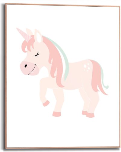 Reinders! Artprint met lijst Pink Unicorn (1 stuk)