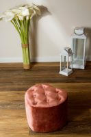 my Flair Hocker Hocker met knopen, hartvormig / roos