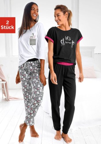 Vivance Dreams Pyjama met speels animal-dessin (Set van 2)