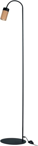 BRITOP LIGHTING Staande lamp ANNICK Flexibele arm, ledverlichting inclusief, van chic eikenhout en metaal, Made in Europe