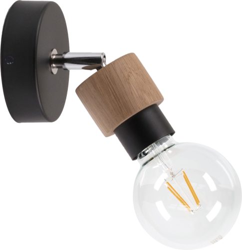 BRITOP LIGHTING Wandlamp MARJOLAINE Beweegbare spot, van eikenhout, duurzaam met FSC®-certificaat, bijpassende LM E27/exclusief, Made in EU (set, 1 stuk)