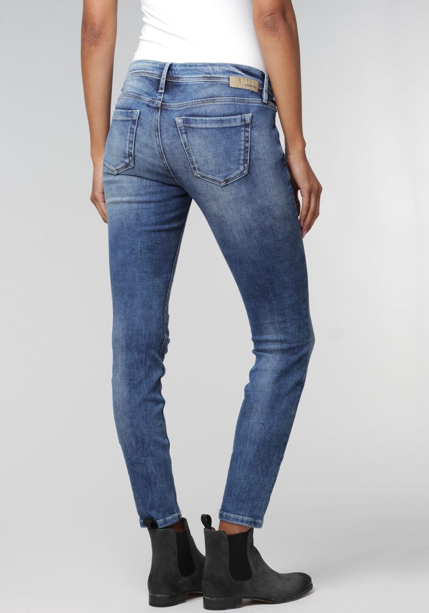 GANG Skinny fit jeans Faye in gebruikte look
