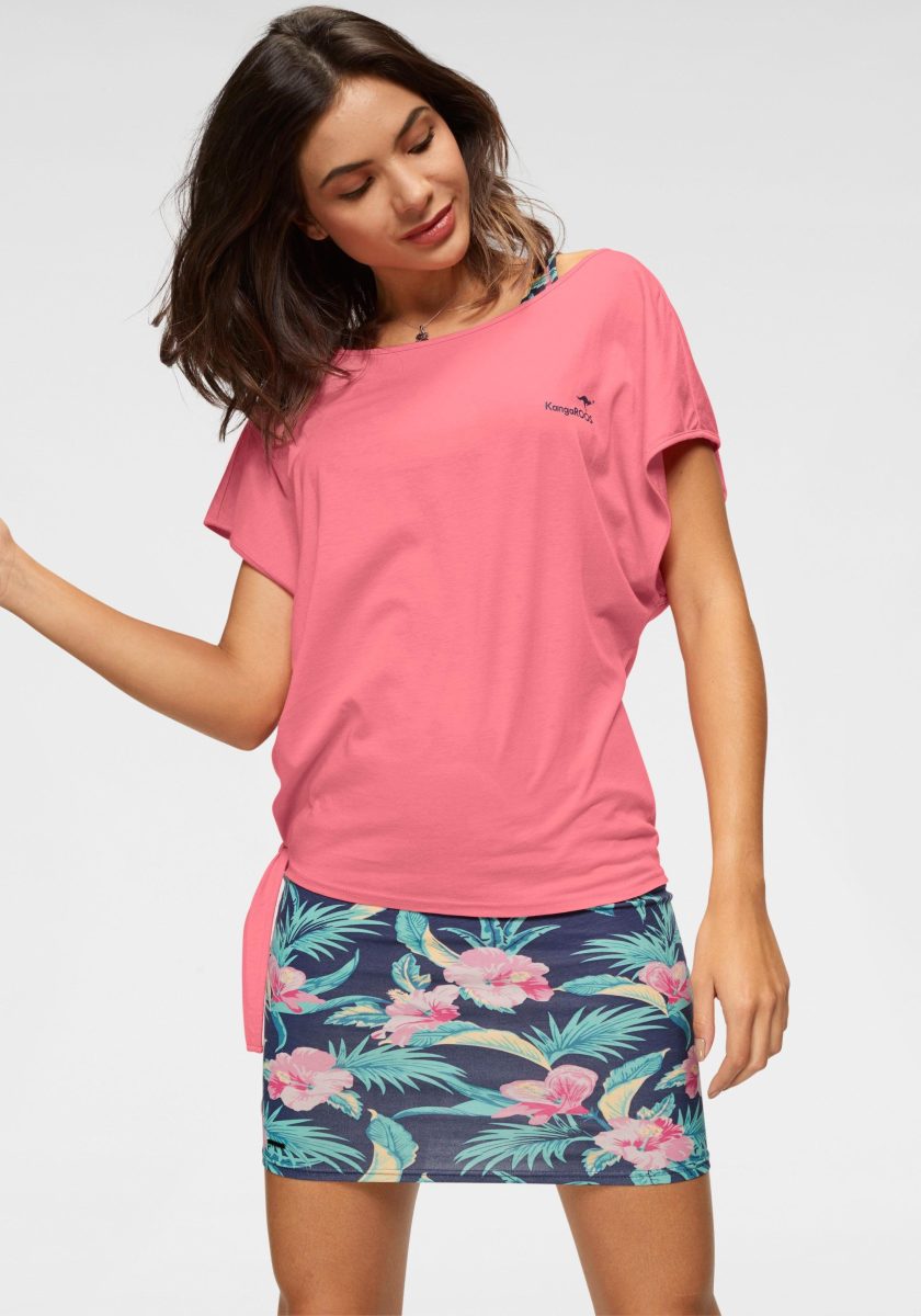 Kangaroos Shirtjurk met shirt met ronde hals (2-delig)