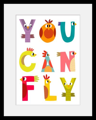 Home affaire Wanddecoratie You can fly met frame