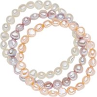 Valero Pearls Armbandset 60201783 met zoetwater-cultivéparels (3-delig)