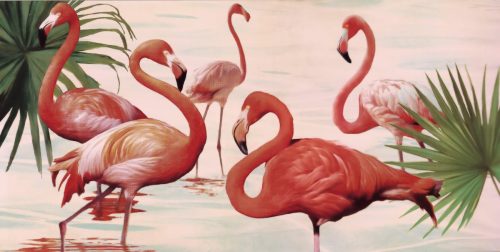 My Home Decoratief paneel TEO RIZZARDI / flamingo's