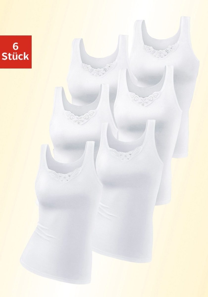 PETITE FLEUR Hemd met mooie kant voor (6 stuks)