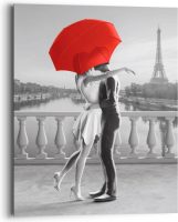 Reinders! Artprint op hout Romance in Parijs (1 stuk)