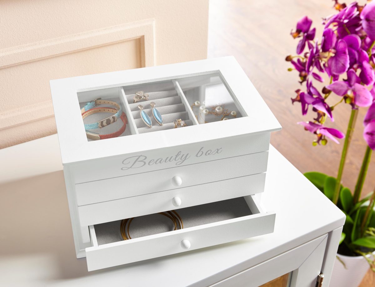 Home affaire Sieradendoosje Beauty, weiß