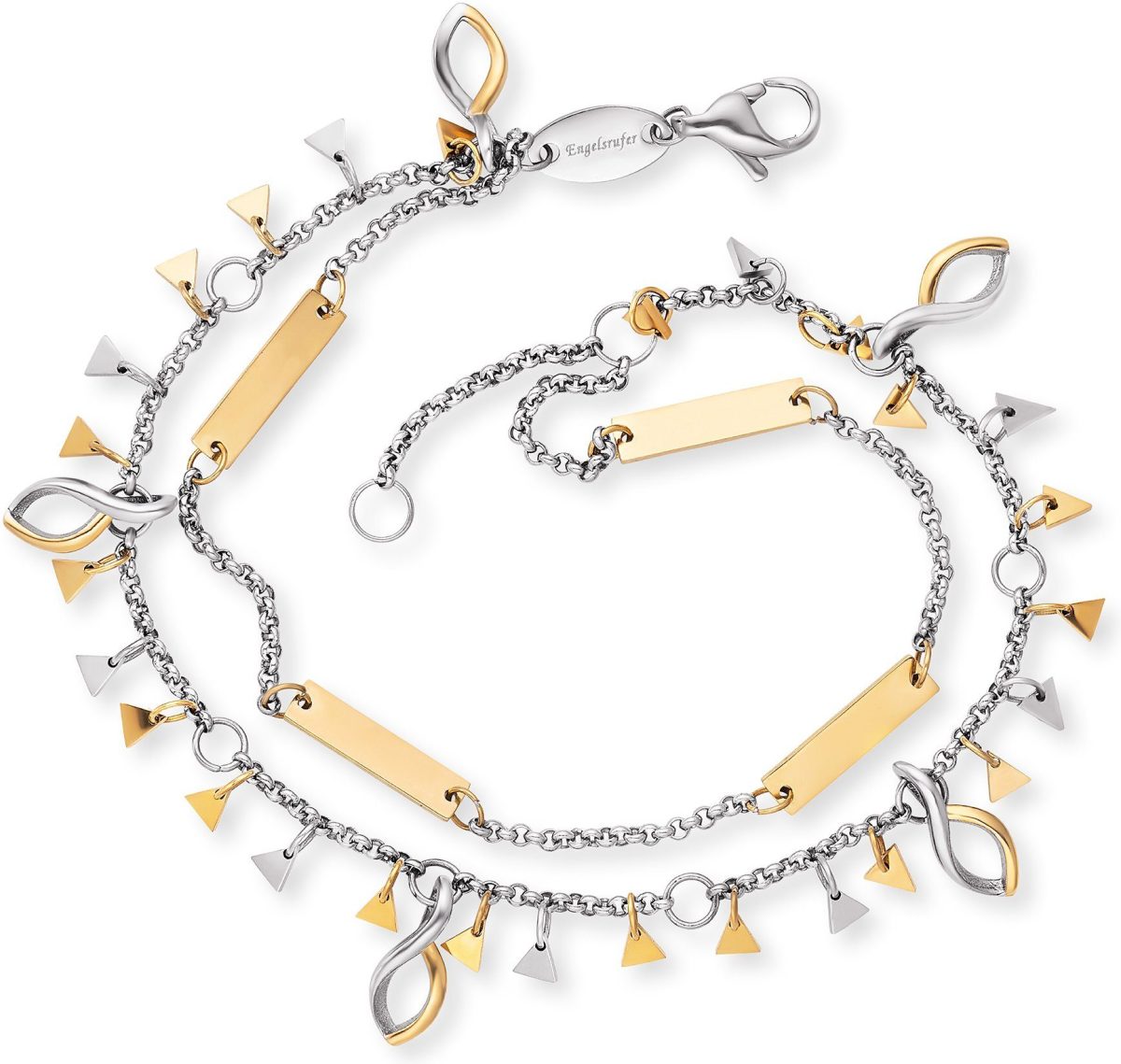 Engelsrufer Edelstalen armband BOHO Triangle, ERBS-Triangle