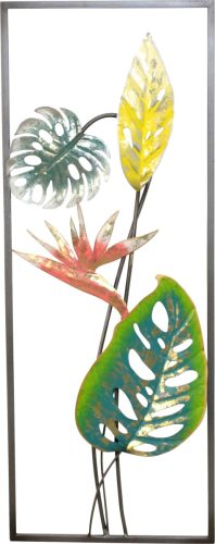 HOFMANN LIVING AND MORE Sierobject voor aan de wand Paradijsvogelplant Wanddecoratie van metaal, motief blaadjes