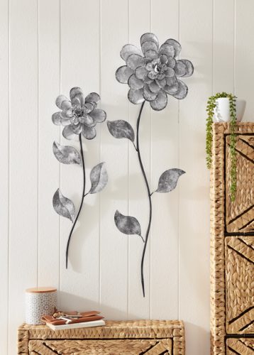 Home affaire Sierobject voor aan de wand Bloemen Wanddecoratie, van metaal