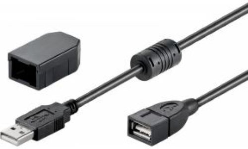 MicroConnect USBAA2WF USB A USB A Zwart USB-kabel