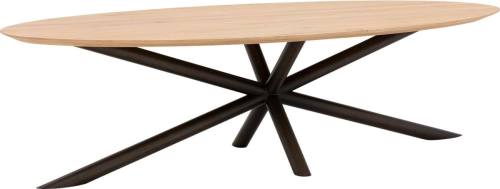 Goossens Excellent Eettafel Gs-1302, Ovaal 280 x 130 cm