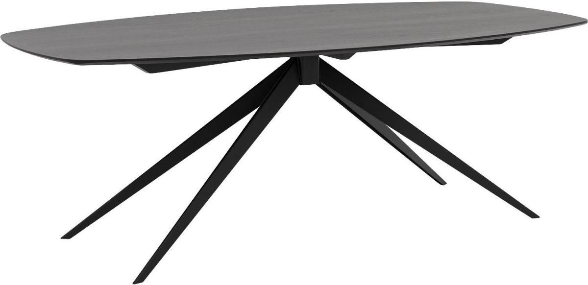 Goossens Excellent Eettafel Floyd, Semi ovaal 180 x 100 cm
