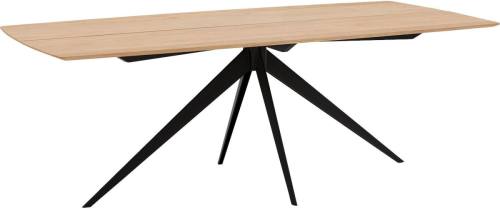 Goossens Excellent Eettafel Floyd, Semi rechthoekig 180 x 100 cm met split