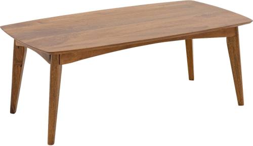 Goossens Salontafel Austin semi ovaal, hout mango bruin, stijlvol landelijk, 110 x 42 x 60 cm