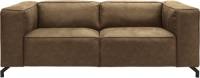Goossens Bank Calvin groen, micro leer, 2,5-zits, modern design