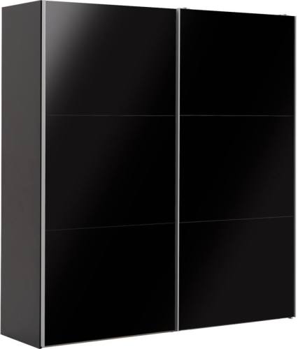 Goossens Kledingkast Easy Storage Sdk, 200 cm breed, 220 cm hoog, 2x 3 paneel glas schuifdeuren