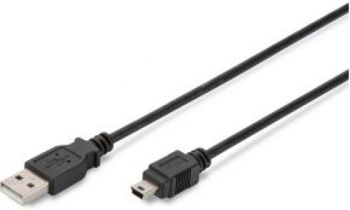 Assmann Electronic AK-990942-018-S USB-kabel 1,8 m 2.0 USB A Mini-USB B Zwart