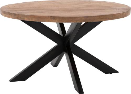 Goossens Eettafel Zida, Rond 140 x 140 cm strak blad