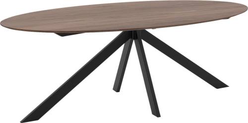 Goossens Excellent Eettafel Ferris Piramide Poot, Ovaal 200 x 110 cm