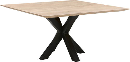 Goossens Eettafel Stef, Vierkant 130 x 130 cm