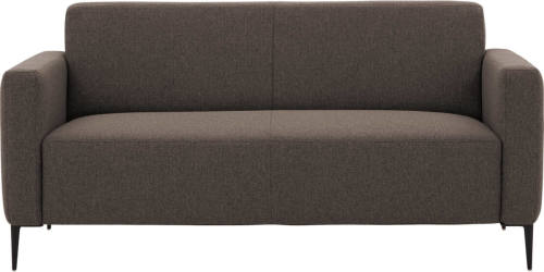 Goossens Bank Key West bruin, stof, 2,5-zits, modern design