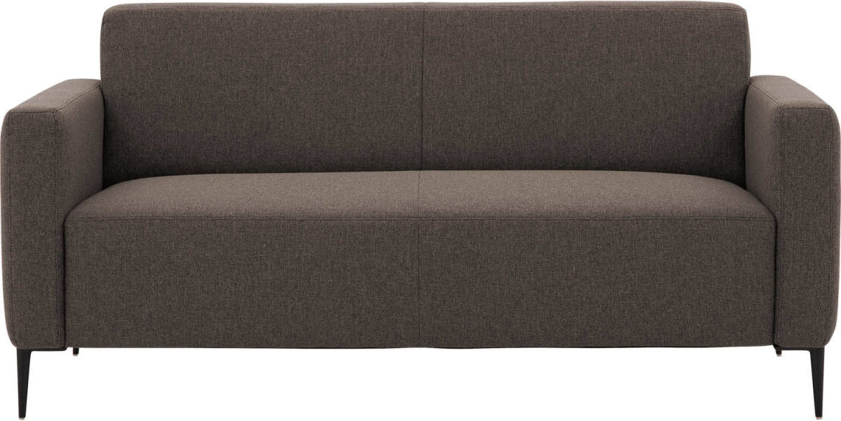 Goossens Bank Key West bruin, stof, 2,5-zits, modern design