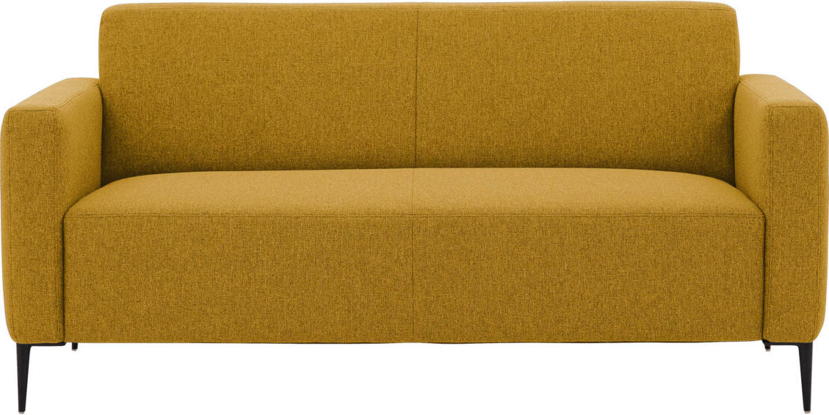 Goossens Bank Key West geel, stof, 2,5-zits, modern design