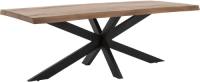 Goossens Eettafel Zida, Rechthoekig 180 x 90 cm boomstamblad