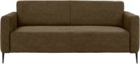 Goossens Bank Key West groen, micro leer, 3-zits, modern design